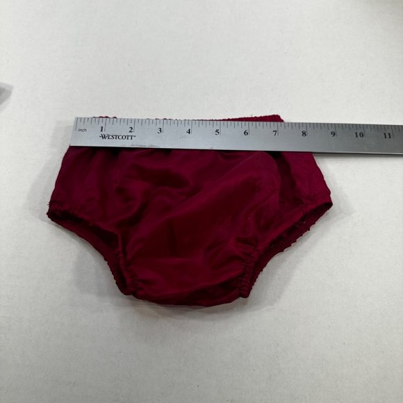 Rare Edition Girl's Size 6-9 Month Dress And Plastic Short Set Red Preowned - Picture 16 of 16